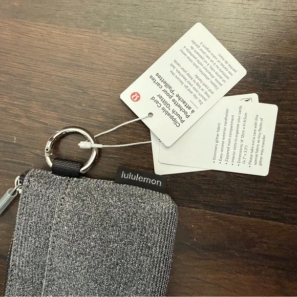 🆕 Lululemon Clippable Card Pouch - Glitter - Picture 8 of 16